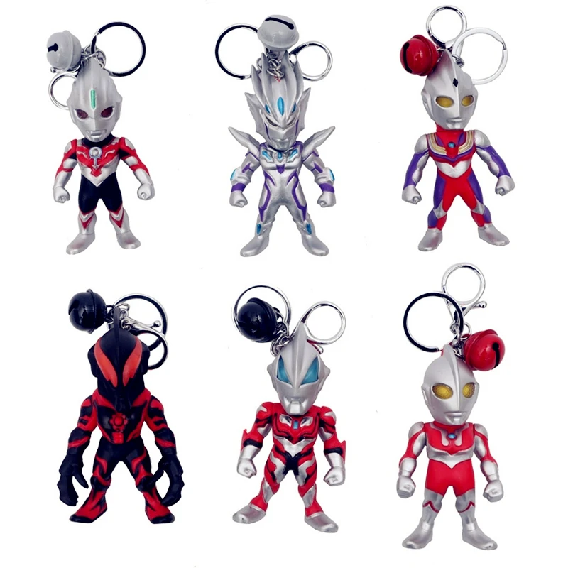 10 см цепочка для ключей Ultraman Belial Geed Orb Zero Tiga 6 видов экшн фигурок Коллекционная