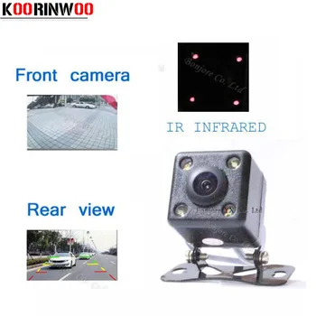 

Koorinwoo Universal Car rearview camera front camera with 4 IR infrared Night Vision Car Backup Reversing Car Cam Parking Assist
