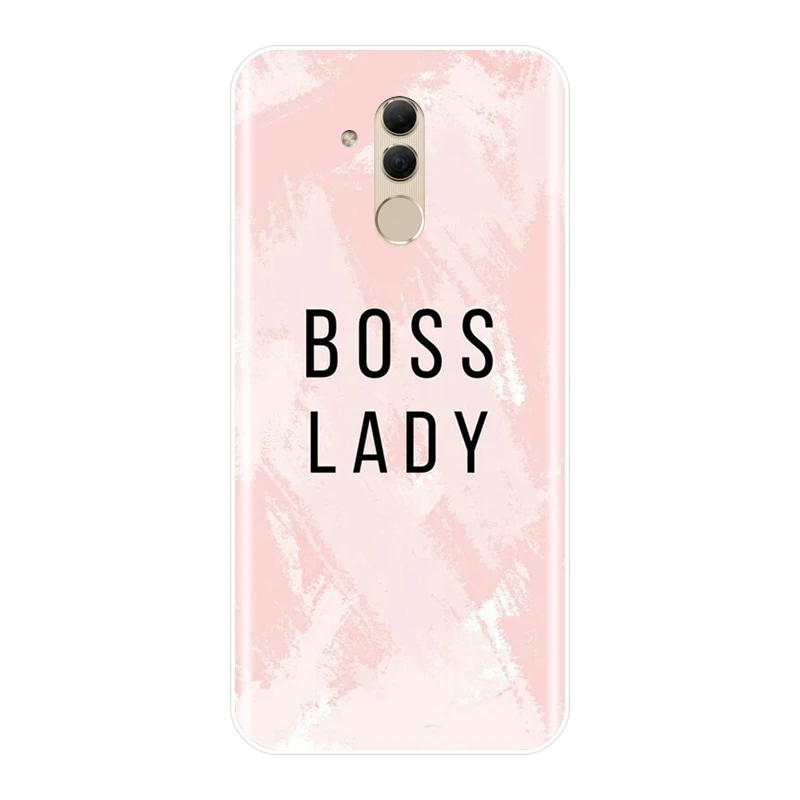 ТПУ чехол для телефона huawei mate 9 10 20 Lite Girl Boss Pink women Ladies Silicone мягкая задняя крышка для huawei mate 7 8 9 10 20 Pro