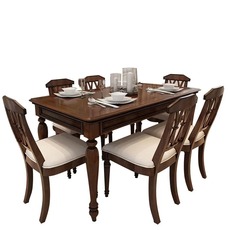 

Sala Piknik Masa Sandalye Pliante Comedores Mueble Dinning Set Retro Wood De Jantar Bureau Tablo Mesa Comedor Dining Table