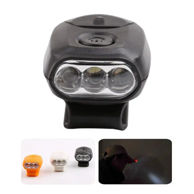 

Mini Clip On Cap light White Flashlight Camping Clip-On Cap Hat Light Lamp Cycling Hiking Camping Cap Light with battery