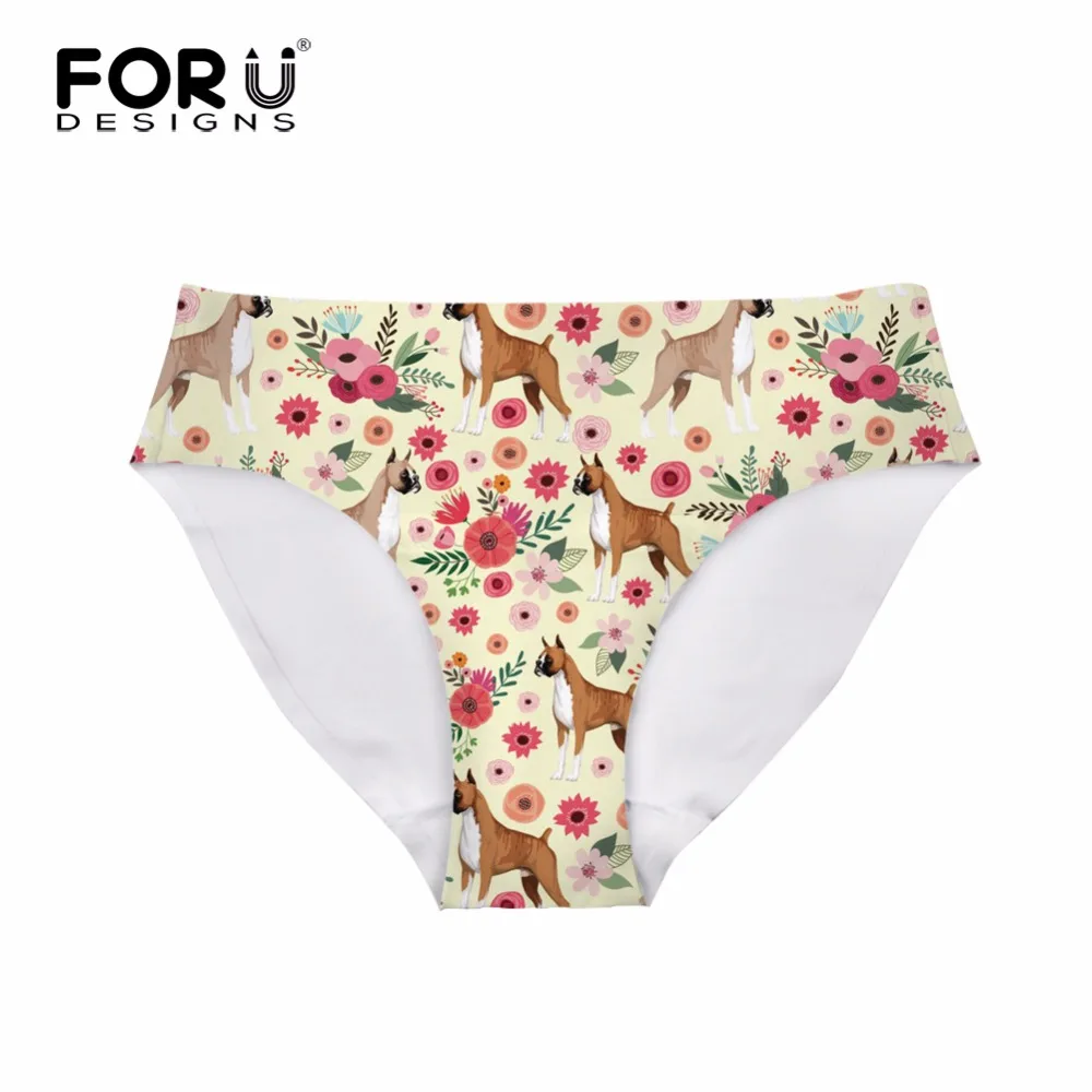FORUDESIGNS/трусы боксеры с цветочным принтом женские сексуальные короткие Дышащие