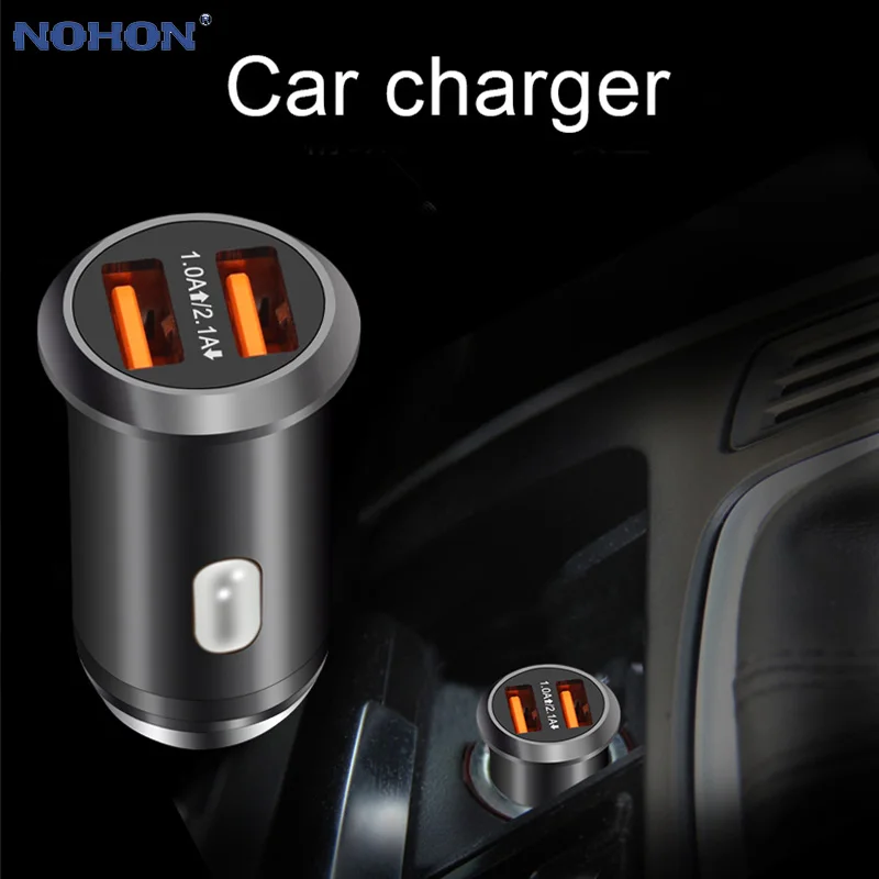 Dual usb car charger for iPhone XS Max X XR 6 S 6s 7 8 Plus 6Plus 7Plus 8Plus car-styling USB Charger Phone 2 Port Car-Charger