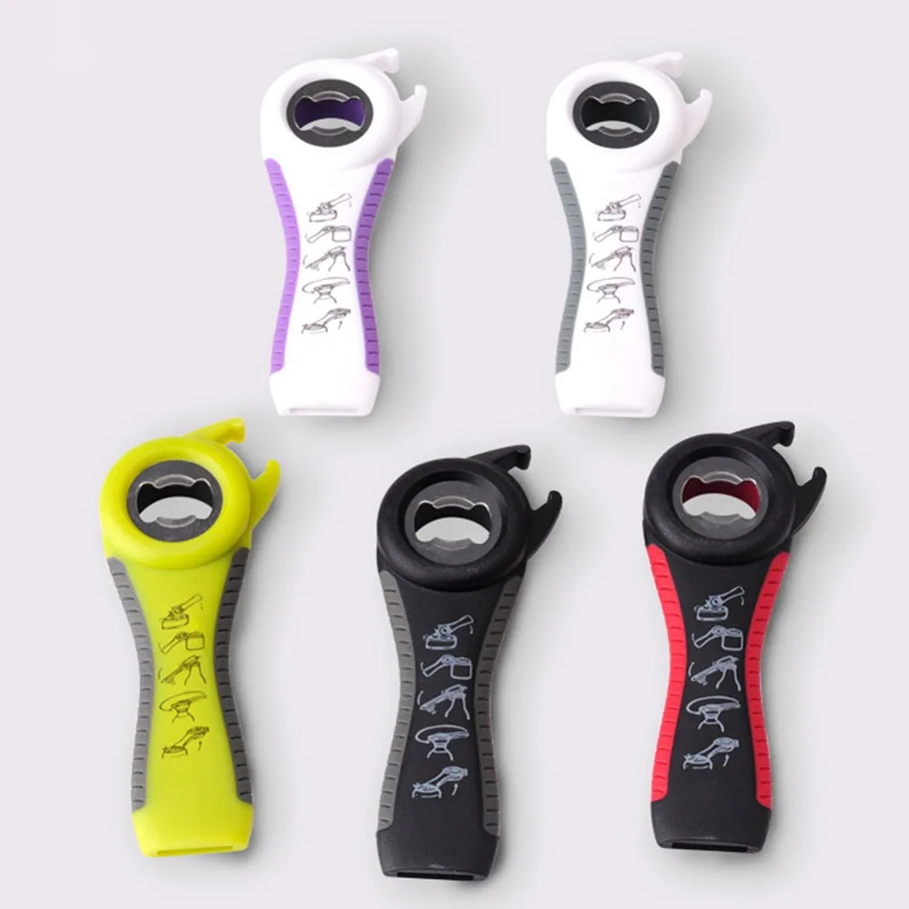 

New Multi-function Stainless Steel Excellent Beautiful 5 in 1 Bottle Magic Casual Unique Chic Individual Opener
