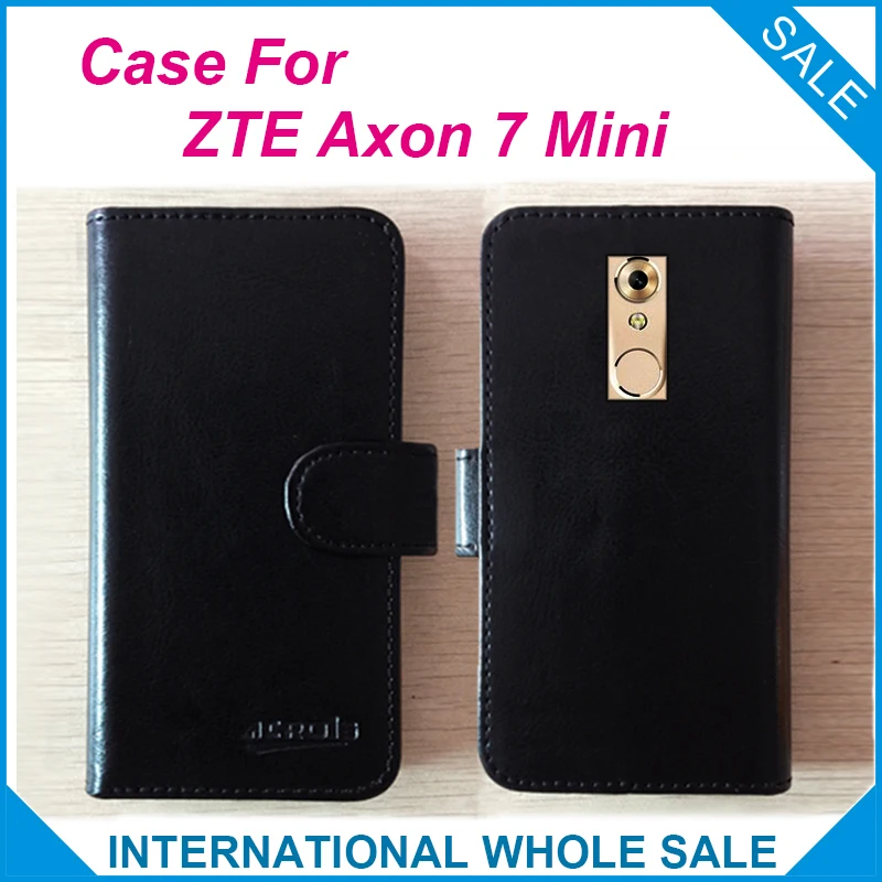 Лидер продаж! 2016 чехол для ZTE Axon 7 Mini 6 цветов высококачественный кожаный