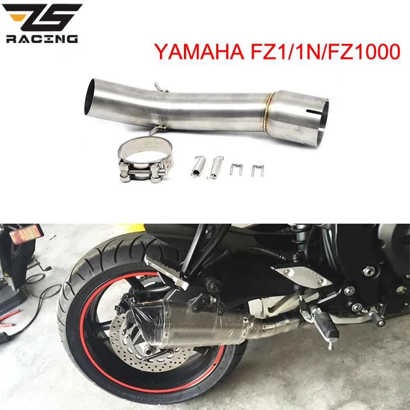 Выхлопной глушитель ZS для гоночного мотоцикла FZ1 FZ1N FZ1000 средний выхлопной трубы
