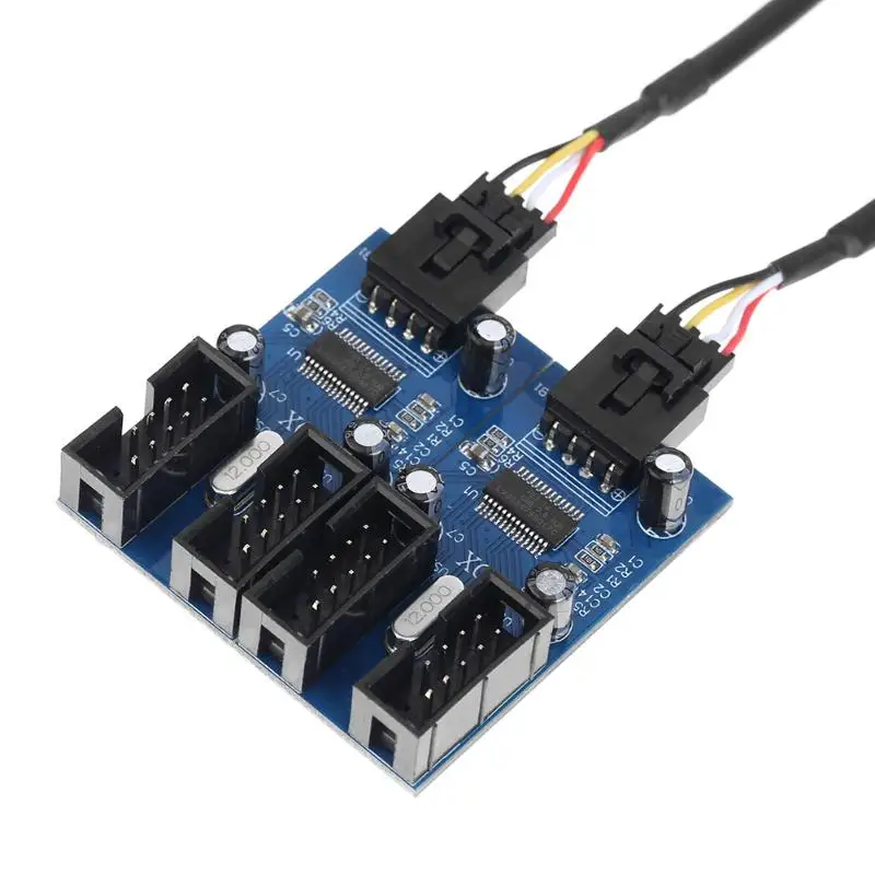 9 контактный разъем USB 1 4 Штекерный Удлинительный кабель для настольного