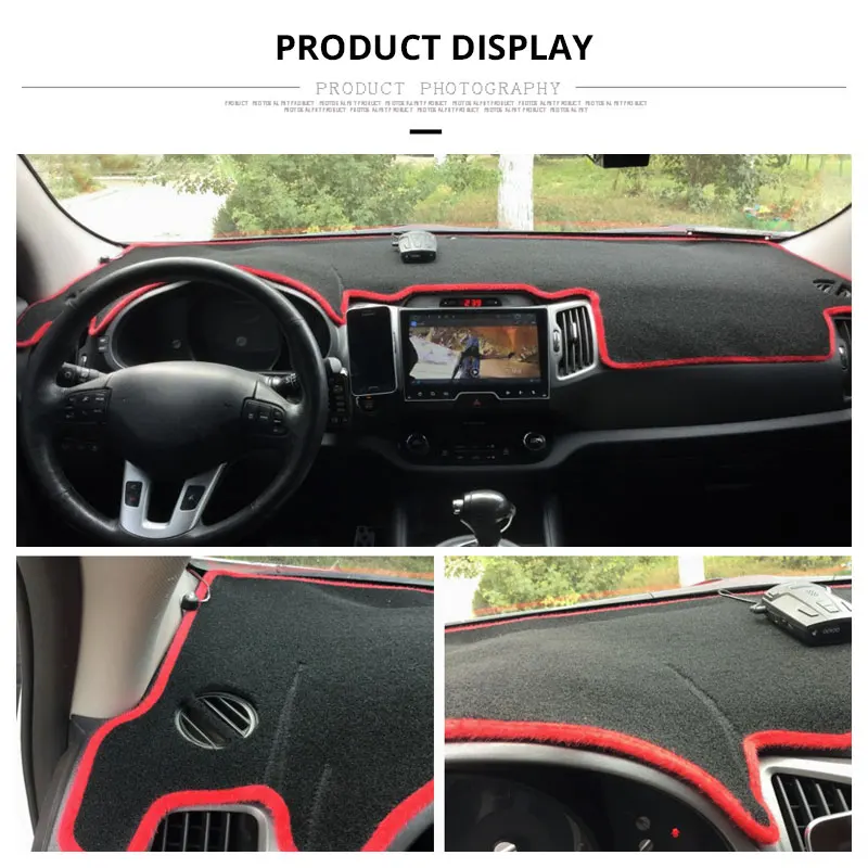 Для LHD KIA Sportage 3rd 2015 2014 2013 2012 2011 Автомобильный Коврик для приборной панели чехлы