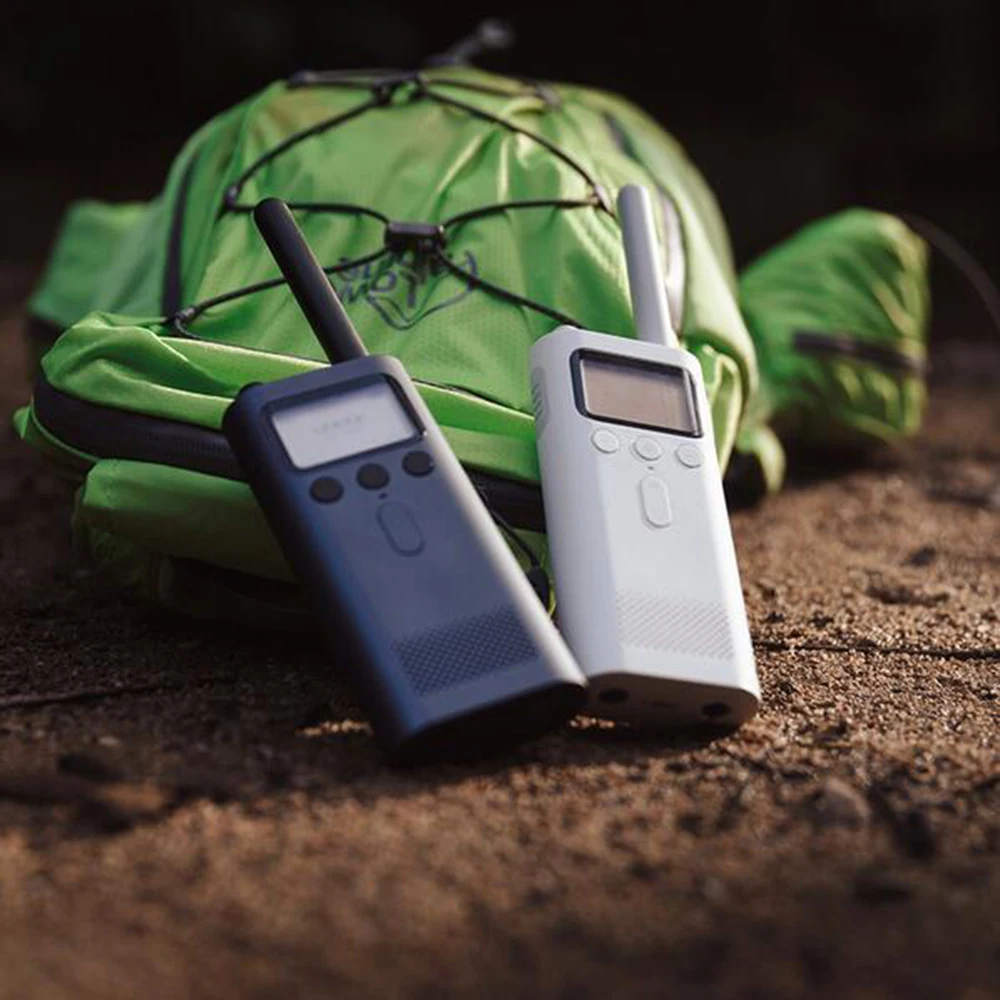  2019 Xiaomi Mijia Smart Walkie Talkie With FM Radio Speaker Standby Smart Phone APP Location Share 