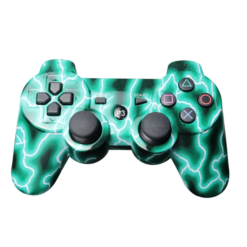 Best Price Cheap ujY7s Mutil colored wireless bluetooth gamepad for ps3 Pro controller Gamepad Dualshock Joystick for Plastation3 Consoles