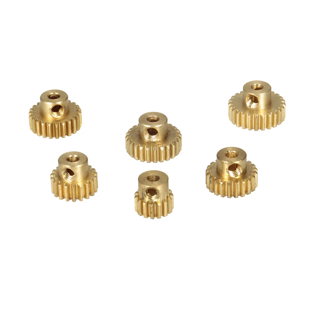 

High Quadlity Brass Metal Pinion Motor Gear for RC Car 1/10 Truck Gear M0.6 15T 19T 21T 23T 24T 25T RC Buggy Car Vehicle Part