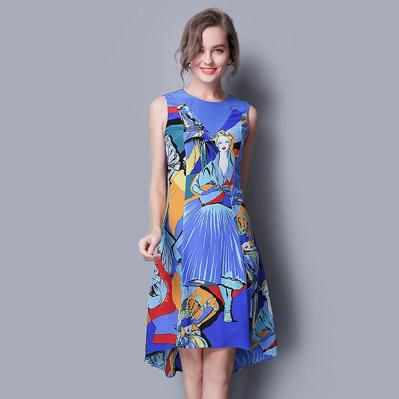 SOLD OUT100% SIlk Dress Pure Silk Fabric Women Dresses Official Lady ...