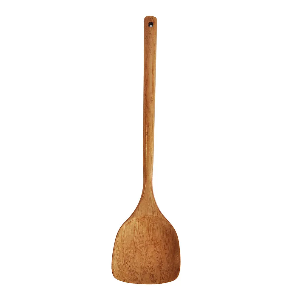 

2018 Fashion Long Wooden Cooking Rice Spatula Scoop Kitchen Utensil Non-stick Hand Wok Shovel Hot sale