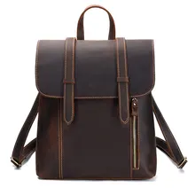 Винтажный женский рюкзак из натуральной кожи мужские рюкзаки из воловьей кожи сумка большой рюкзак школьный для ноутбука сумка