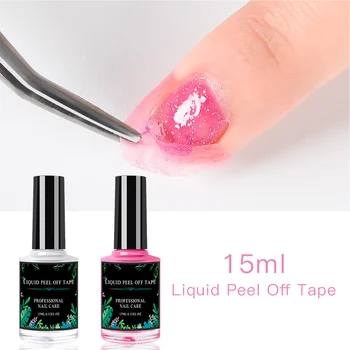 

15ML Pink White Nail Care Cream Liquid Peel Off nails Lucky Tape Skin Protection Gel Defender Nail Polish Nail Edge Gel Polish