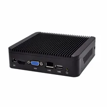 Горячие палм-размер без вентилятора HTPC celeron 1037U мини-пк win 7 офисный компьютер станции QOTOM-Q100N