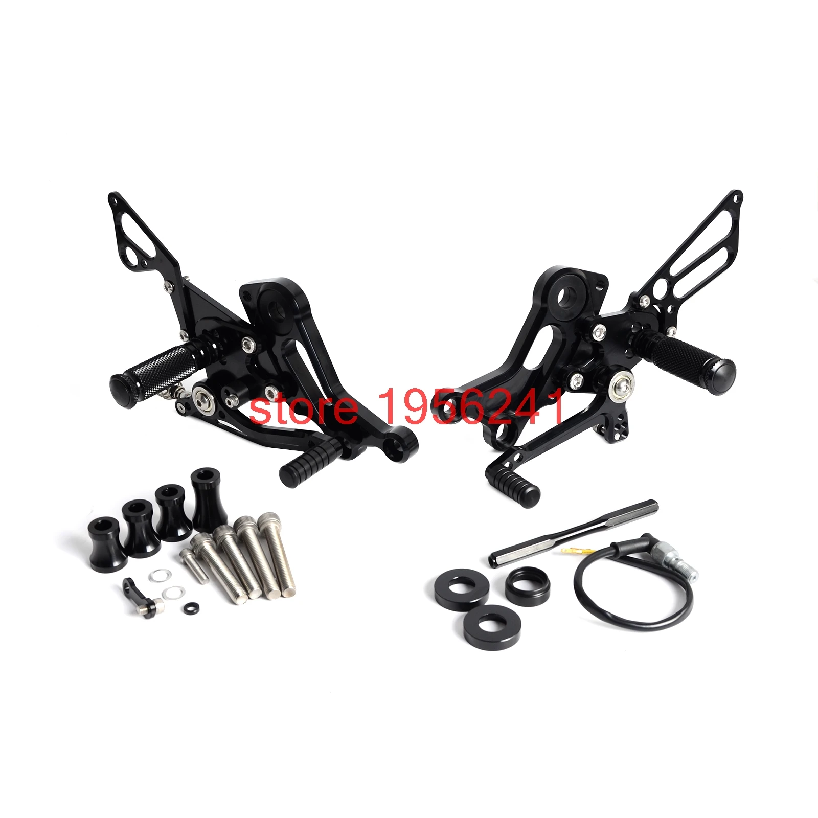

NICECNC Rear Sets Foot Pegs Footpeg Foot Rests for Ducati Monster 696 796 1100 1100S EVO 2008 2009 2010 2011 2012 2013 Footrest