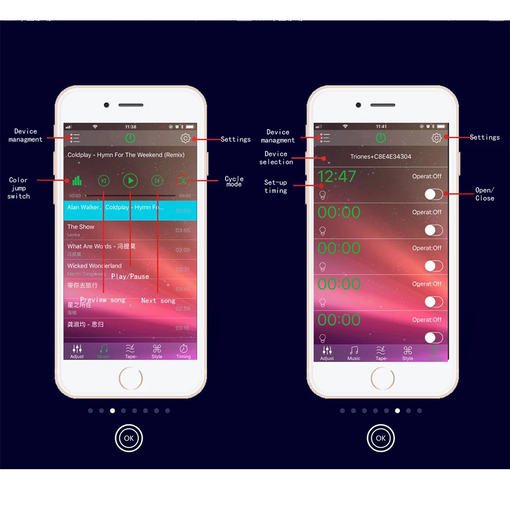 5 24 В постоянного тока мини Bluetooth RGB/RGBW контроллер с ИК пульт дистанционного