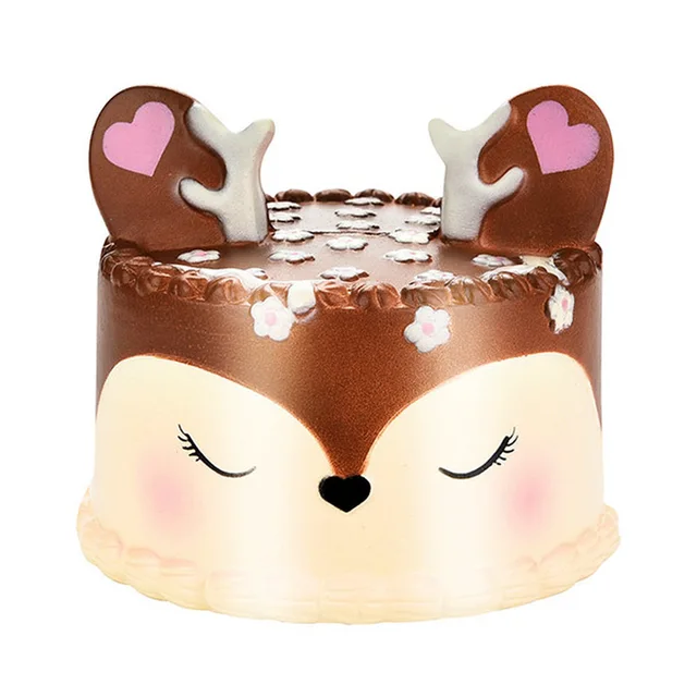 12CM Jumbo Squishy Cute Unicorn Cake Mermaid Whale Deer Cake Squishies Slow Rising Cream Scented Squeeze Toy Phone Strap Decors