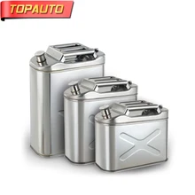 TopAuto 10L 201 металлический топливный бак из нержавеющей стали, канистра для хранения масла, бензина, дизельного топлива, аксессуары для мотоциклов и грузовиков