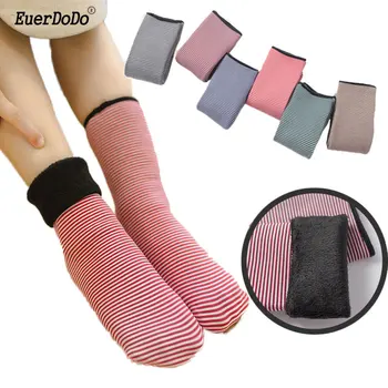 

Winter Children Socks Warm Socks For Kids 2-10 Years Teenager Socks Fleece Knee High Socks Girls Boys Seamless C