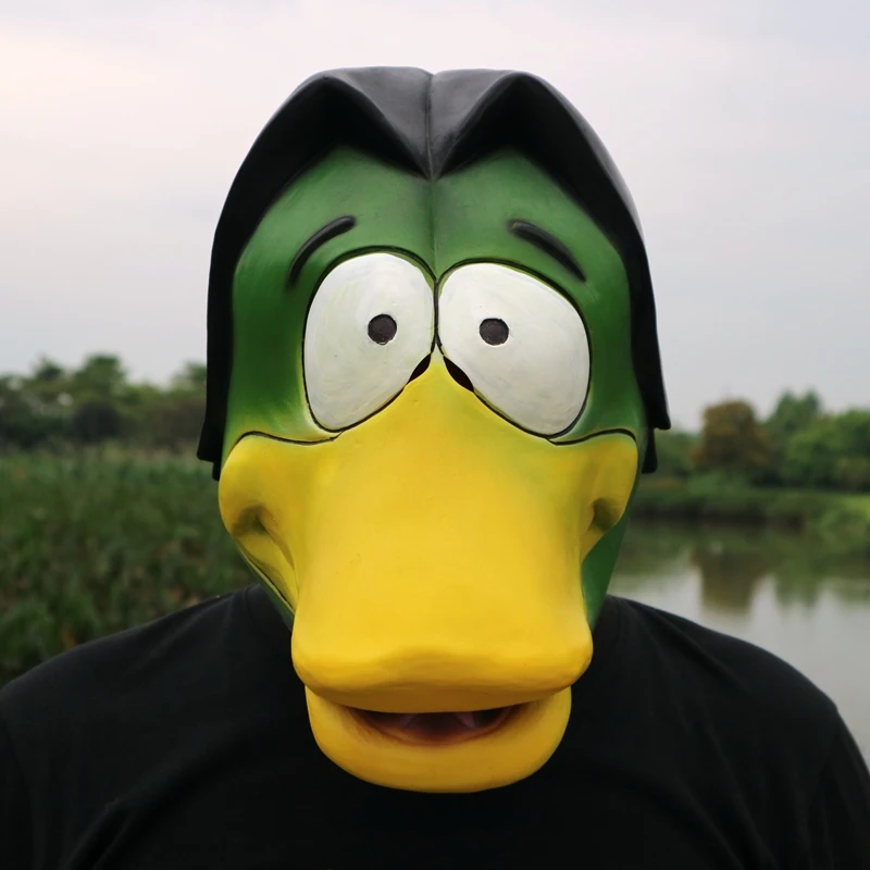 Donald Duck Mask Costume Carnival Halloween Cosplay Adult Party Latex