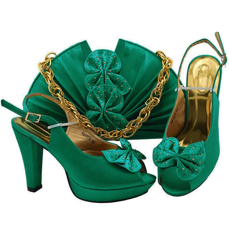 

Fashion Matching Shoe and Bag Set In Heels Italian Shoe and Bag Set for Party In Women High Heels Women Pumps with Appliques
