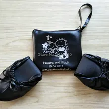 Лидер продаж; обувь для вечеринок; женская обувь на плоской подошве; складывающиеся балетки с принтом логотипа