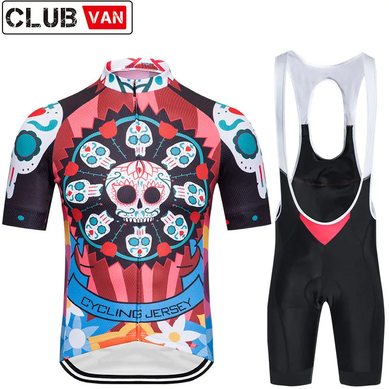 Men Bike Pro Team Uniform Kit Triathlon Clothing Cycling Jersey Set Bicycle MTB Clothes Skinsuit Dress Shorts Suits Maillot - Цвет: Sets 6