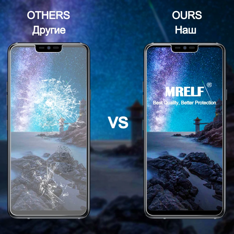 MRELF закаленное стекло для LG G7 ThinQ защита экрана на 2.5D телефон защитный экран