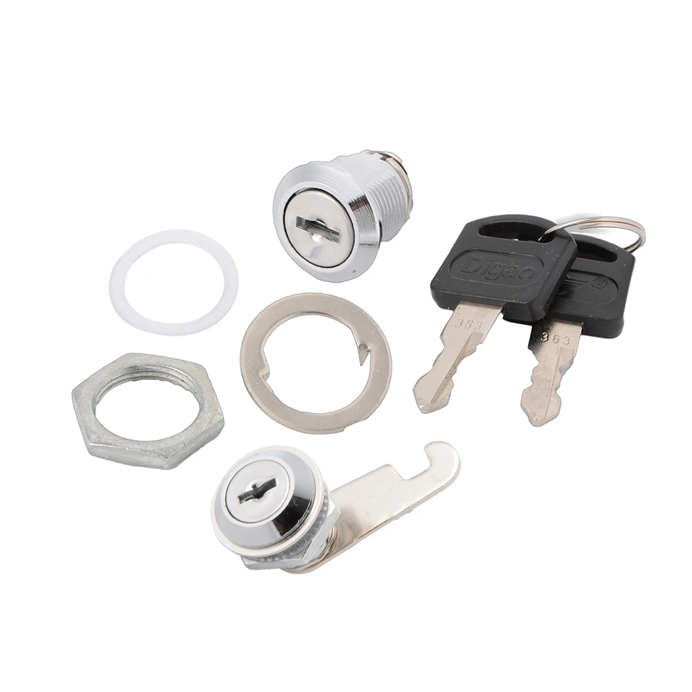 2pcs Common 2 Key Cylinder Lock Hook Cam Key Lock Tool for Box File