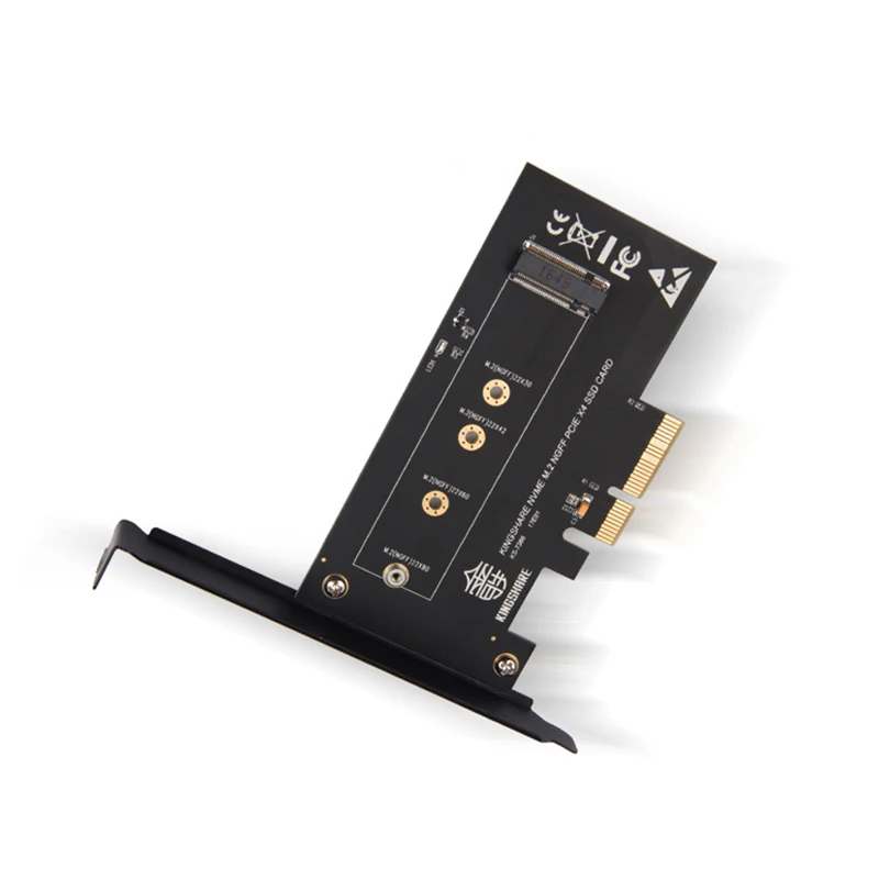 Карта преобразователя хоста PCI-E KS-736 x 4x 8/16 12 см M.2 NGFF M Key SSD на Nvme PCI Express размер