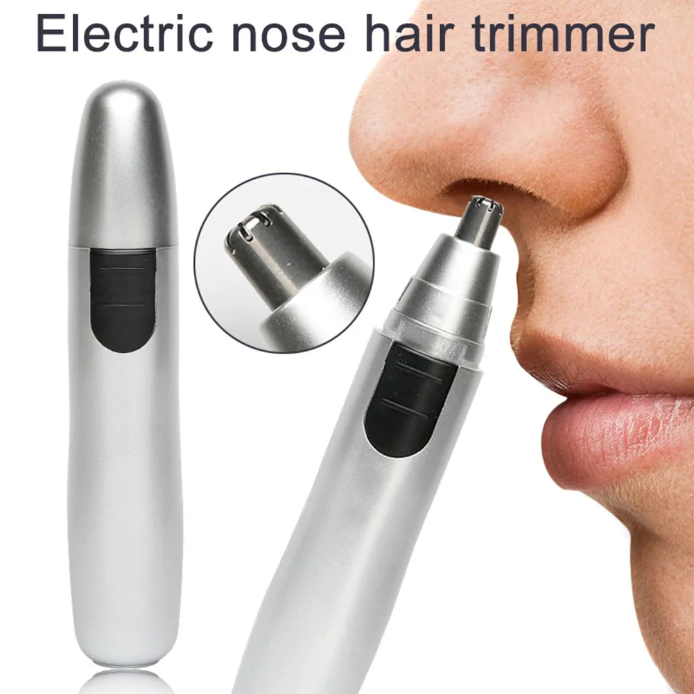 2018 Electric Nose Hair Trimmer Build in Stainless Steel Dual edge Blades Waterproof HB88in