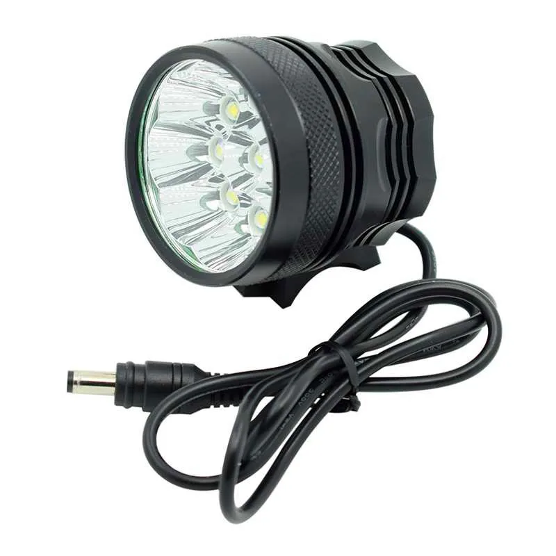 WasaFire 18000 люмен велосипедный светильник 9* XML-T6 светодиодный головной передний наружный велосипедный светильник Головной фонарь велосипедный светильник+ аккумулятор 9600 мАч - Цвет: Black only lamp