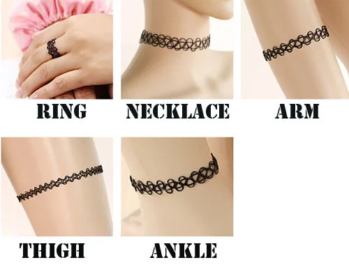 tattoo choker bracelet