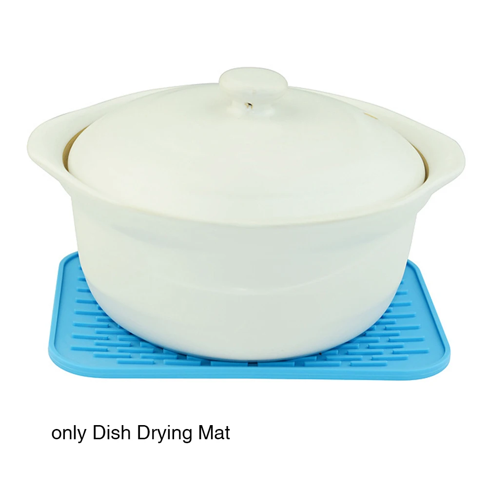 Посуда для дома термостойкая кухонная подушка для мытья посуды коврик для сушки посуды большая чашка Антибактериальный силиконовый Антибактериальный коврик