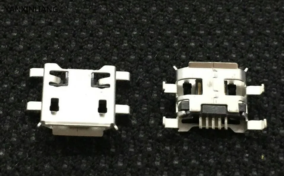 10 шт. микро USB разъем 5pin 0 72 мм тяжелая пластина B Тип есть плойка Сторона гнездо для