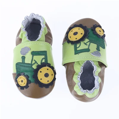 Детская мультяшная обувь из натуральной кожи; Разноцветные мокасины для самых маленьких малышей с мягкой подошвой; обувь Bebe - Цвет: 14