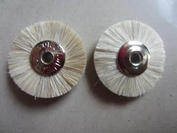 

free shipping 100pc Mounted burnishing brush rotary grinding cleaning Wheel round buffing metal mirror polishing bristle wheel