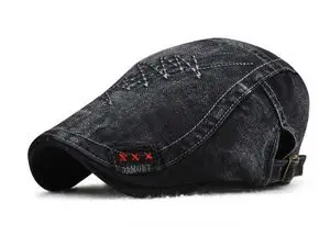 XEONGKVI новые модные однотонные береты шапки s весна осень бренд Snapback хлопковые шапки для мужчин Кепка с козырьком каскетка 56-60 см - Цвет: Черный