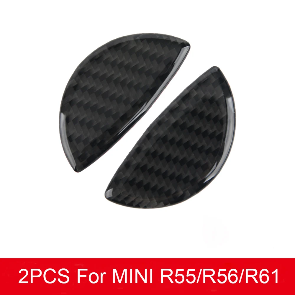 Автомобиль кристалл эпоксидная внутренняя Передняя Задняя карбоновая дверная ручка Наклейка для MINI COOPER One S F54 F55 F60 R60 аксессуары - Название цвета: Black ForR55 R56 R61