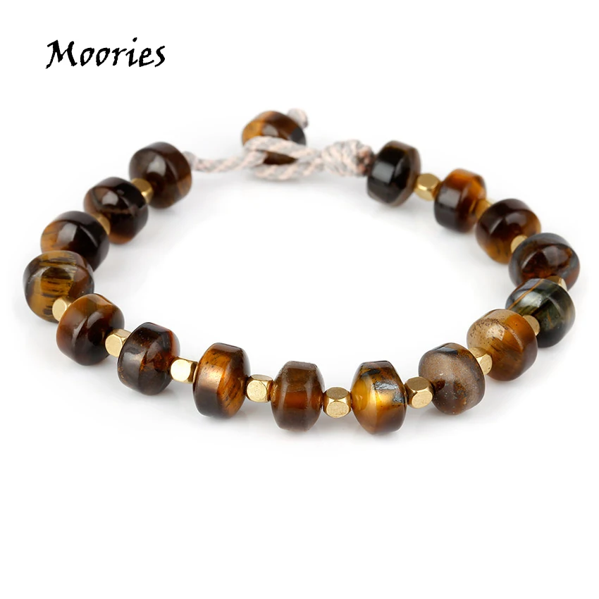 Moories-Sea-Glass-Boho-Bracelets-Summer-Women's-Bohemian-Bracelet-for-Women-men-Natural-Stones-Bracelet Stainless-Steel-Sliding-Buckle-Handmade-Adjustable-Bracelets-for-Woman-Jewelry-Fashion-2018-Wooden-. (1)