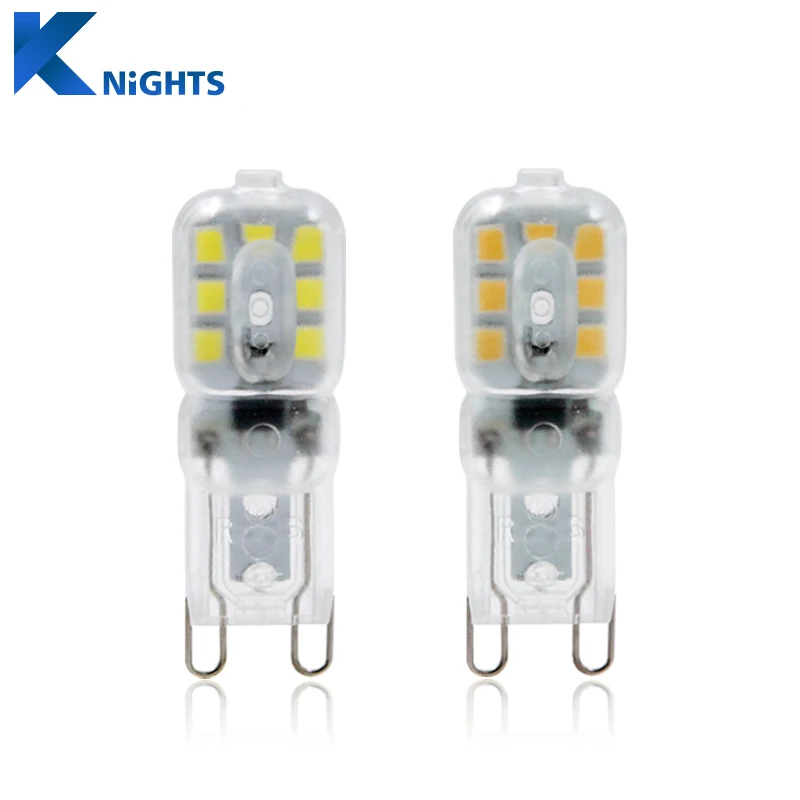 Мини G9 светодиодный светильник 3 Вт 220V SMD2835 Прозрачная крышка Lamparas Bombillas лампы 360
