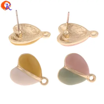 

Cordial Design 50Pcs 14*16MM Jewelry Accessories/Earrings Stud/Heart Shape/DIY Jewelry Making/Hand Made/Earring Findings