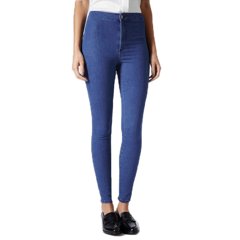 Fashion Slim Jeans Women Femme Female 2016 White Jeans With High Waist Tight Jeans Women's Candy Color New Pants Women Trousers