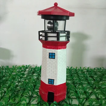 

Solar Powered Lighthouse with Rotating Lamp Bulb Garden Ornament Patio Light LB88