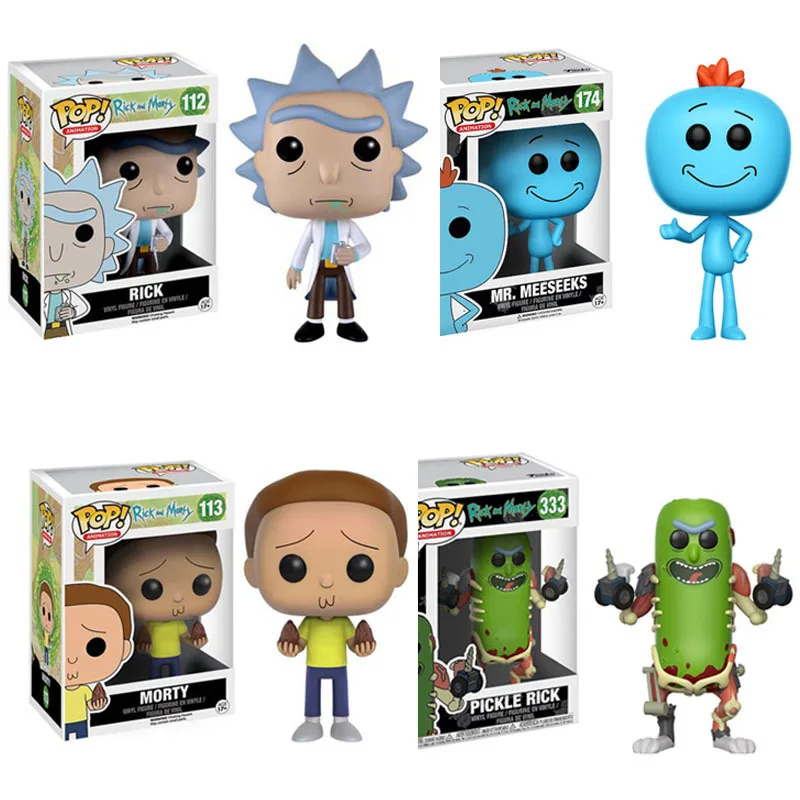 

Funko POP Rick,Morty,MR.MEESEEKS,PICKLE RICK brinquedos Collection PVC Action Figure toys for children birthday Gift