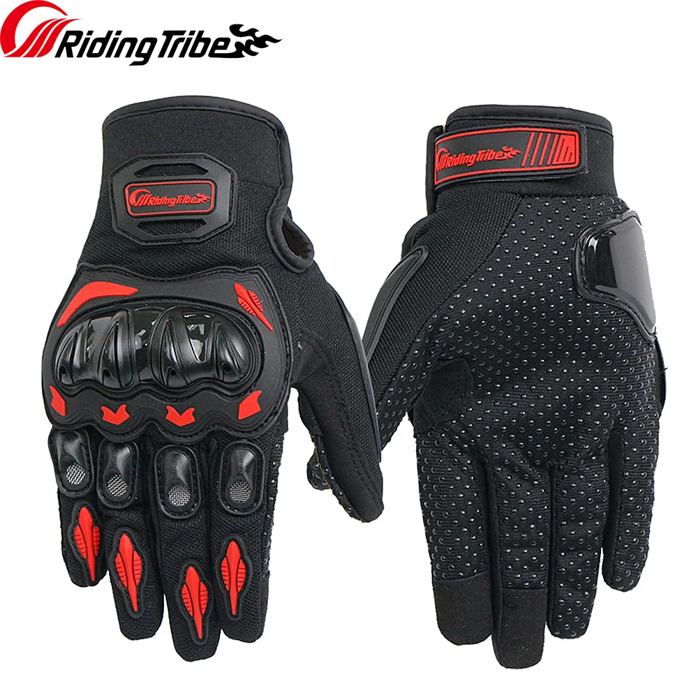 

Motorcycle Gloves Men Women Full Finger Summer Breathable Touch Screen with Hard Knuckle and Fist Protector Gear MCS-21