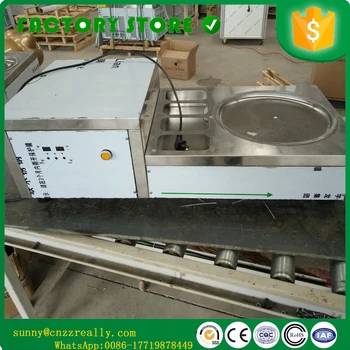 

new style Fast cooling single pan 4 tanks commercial thailand rolls fried ice cream machine fry ice cream making machine