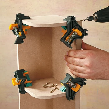

2PCS Fixing Clips Woodworking Tool Multifunctional 90 Degree Right Angle Corner Fixing Clip Clamp Durable And Practical To Use